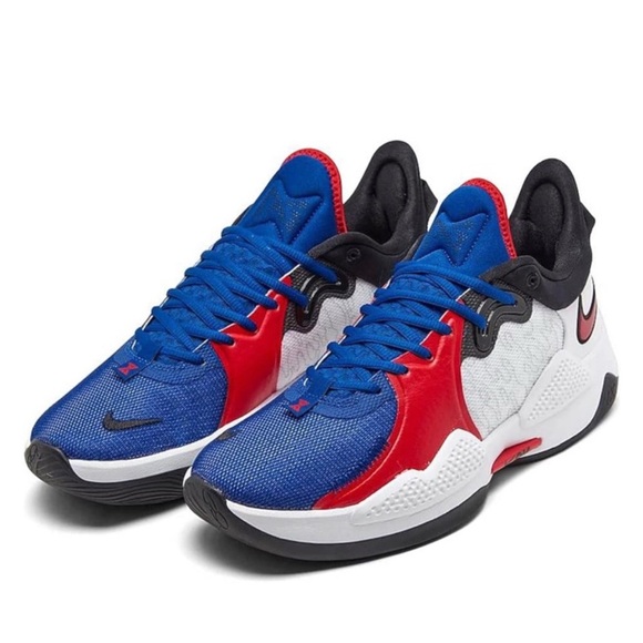 Nike PG 5 EP “White University Red” Performance Sneaker Men’s Size 9 Paul George - Picture 1 of 5